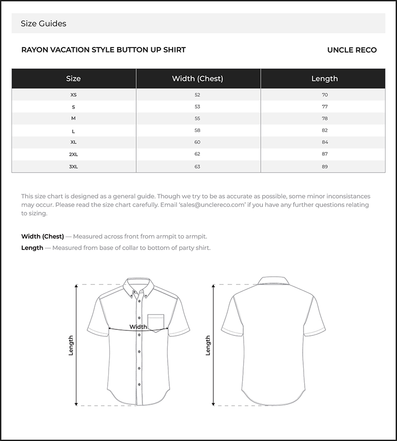 Size Chart CM